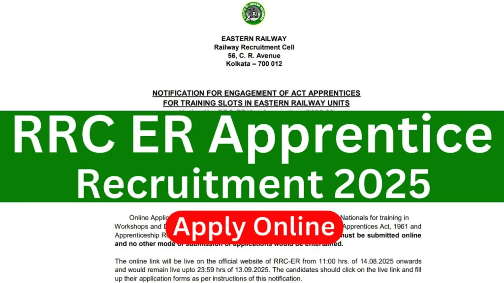 RRC ER Apprentice Recruitment